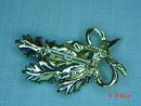 Vintage Gerry's Pine Branch Pine Cone Bow Pin