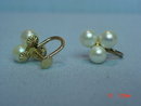 14K Cultured Pearls Screwback Earrings