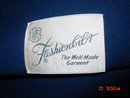 Vintage Fashionbilt Ladies Navy Blue Wool Coat with Silver Mink Collar