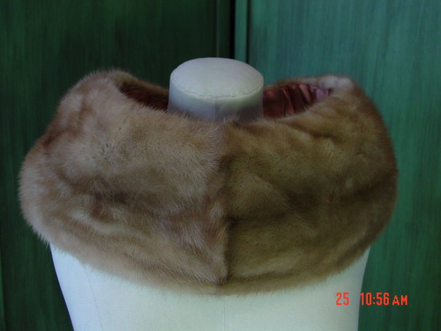 Vintage Mink Neck Stole Collar