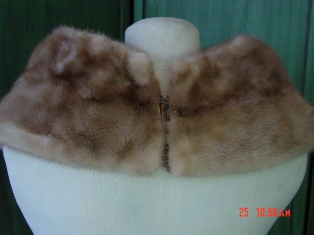 Vintage Mink Neck Stole Collar