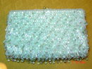 Vintage La Regale Light Blue Beaded Evening Bag Purse