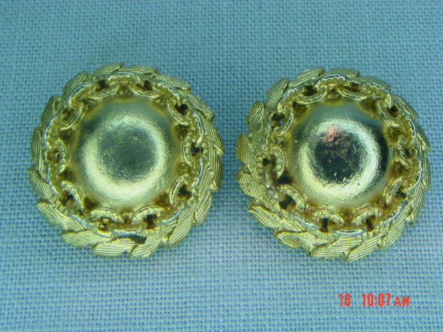 Coro Goldtone Ball Clip Earrings