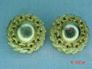 Coro Goldtone Ball Clip Earrings