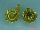 Coro Goldtone Ball Clip Earrings