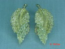 Sarah Coventry Pale Gold Leaves Clip Earrings