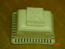 Vintage Cream Colored Celluloid Four Leaf Clover Double Ring Presentation Box