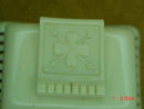 Vintage Cream Colored Celluloid Four Leaf Clover Double Ring Presentation Box