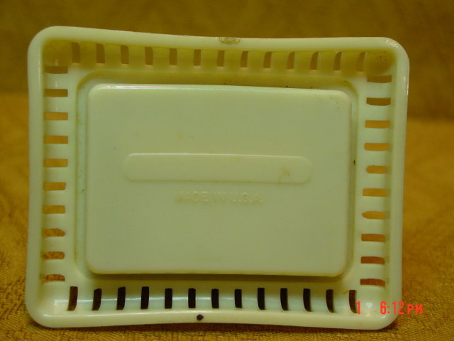 Vintage Cream Colored Celluloid Four Leaf Clover Double Ring Presentation Box