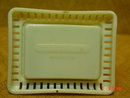 Vintage Cream Colored Celluloid Four Leaf Clover Double Ring Presentation Box