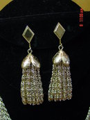 Sarah Coventry 8 Strand Chain Necklace & Clip Earrings