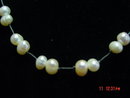 Modern Cultured Pearl Necklace & Pierced Earrings