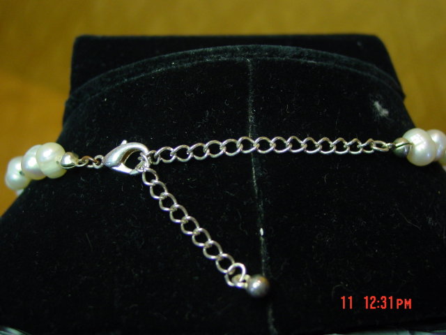 Modern Cultured Pearl Necklace & Pierced Earrings