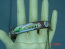 Antique Iran Scenic Enameled Hinged Bracelet