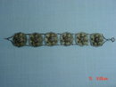 Antique 800 Silver Filigree Flower Bracelet