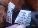 Korea Red Dyed Rabbit Fur Jacket Size M