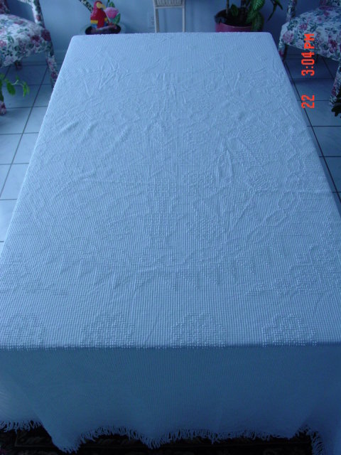 Vintage 110x92 Cotton Candlewick Bedspread