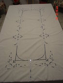 76x57 Damask Linen Tablecloth