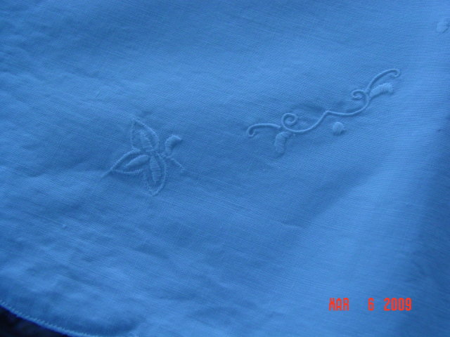 Pair of White Embroidered Pillow Cases