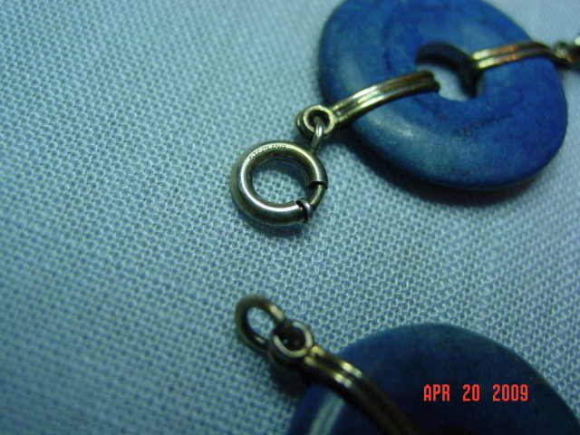 Sterling & Blue Lapis Lifesaver Bracelet