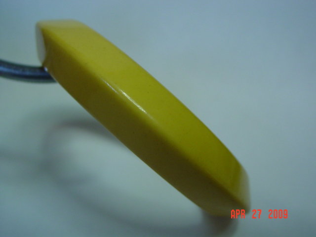 Vintage Yellow Bakelite Bangle Bracelet