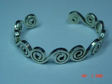 Taxco Mexico Sterling Silver Cuff Bracelet