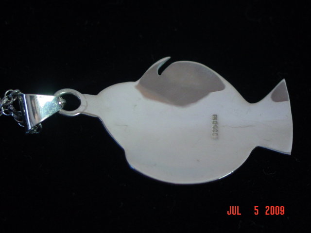 Sterling Silver Fish Pendant