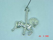 Sterling Carousel Horse Charm or Pendant