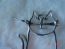 Sterling Cat Pin