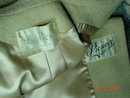 Vintage Belk's Pioneer Coat Co. Cream Wool Coat with Mink Collar