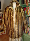 Vintage Brown Faux Fur Coat