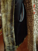 Vintage Brown Faux Fur Coat