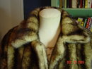 Vintage Brown Faux Fur Coat