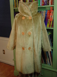 Vintage Brazotta Blonde Faux Fur Swing Style Coat by Fairmoor