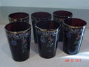 Antique Victorian Amethyst Glass Water or Lemonade Set