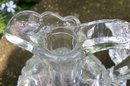 Early American Pressed Glass Pennsylvania Decanter with Original Stopper Clear