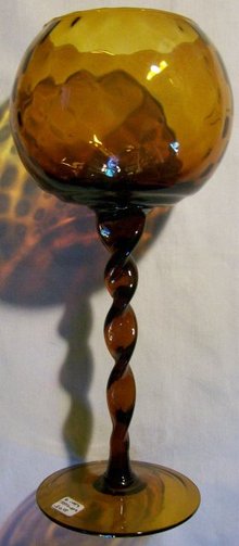 Oversized Goblet with Twisted Stem