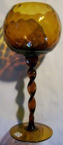 Oversized Goblet with Twisted Stem