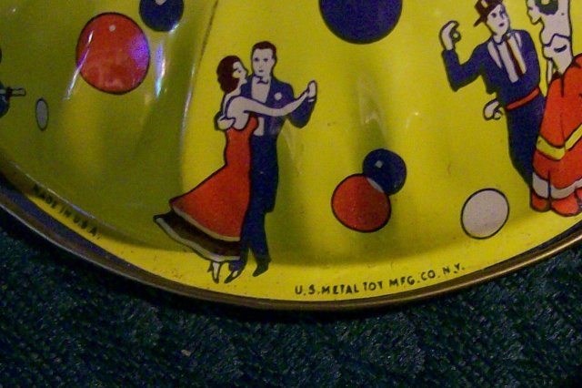 U.S. Metal Toy Tin Noise-Maker Set /3 Vintage 1950's