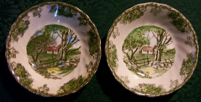 Johnson Brothers Friendly Village Ceramic Bowl Pair 5