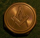 Masonic Paperweight: Cast Lead
