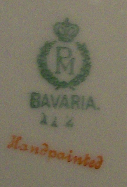 Moschendorf Bavarian Plate with Hydrangea Decoration