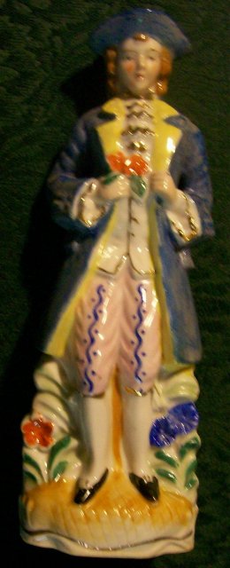 Colonial Gentleman Ceramic Figurine Japan 1930s-40s 7.5