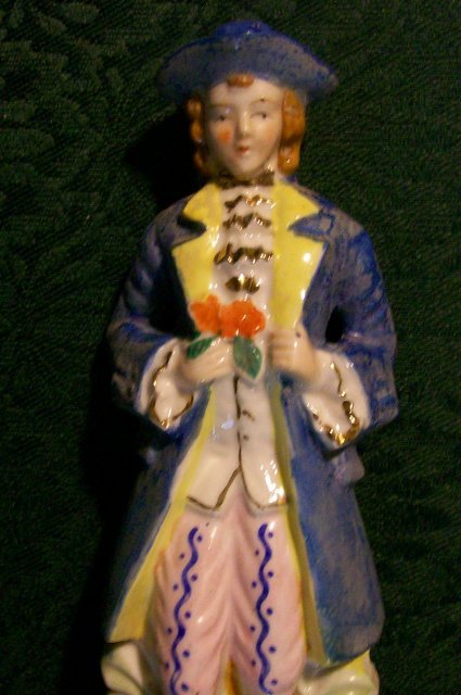 Colonial Gentleman Ceramic Figurine Japan 1930s-40s 7.5