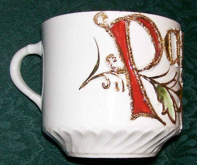 Victorian Porcelain Mustache Mug