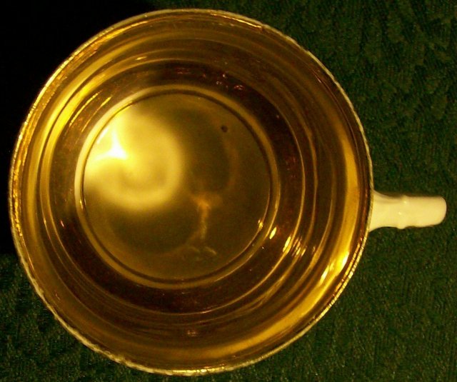 Gold Encrusted German Porcelain Mug Inscribed
