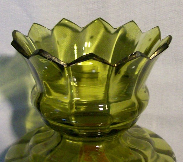 Bohemian Bulb Vase: Handpainted Enamels