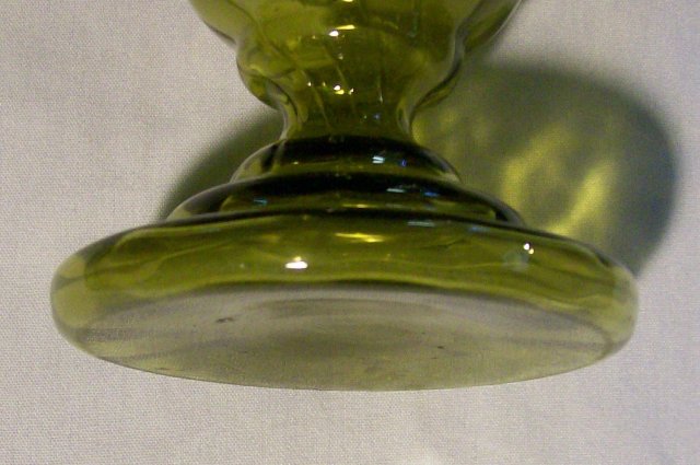 Bohemian Bulb Vase: Handpainted Enamels