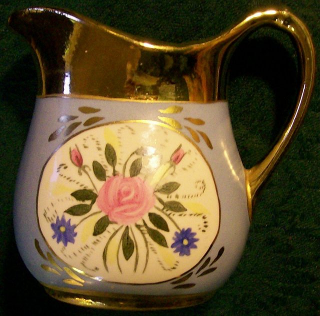 Le Noir China Pitcher with Rose Bouquet