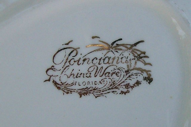 Hall / Poinciana China Golden Oak Ceramic Gravy Boat with Tray 1950's-60's Miami Fl